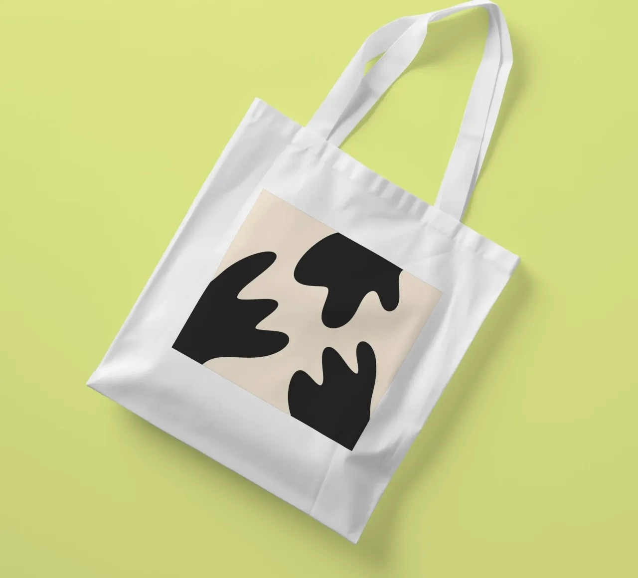 Abstract blobs - monochrome 2 tote bag by Wackapacka