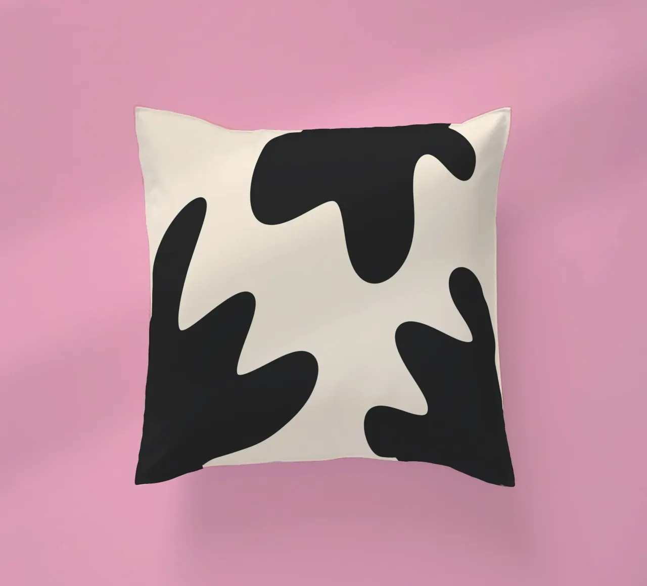 Taches abstraites - monochrome 2 coussin de Wackapacka