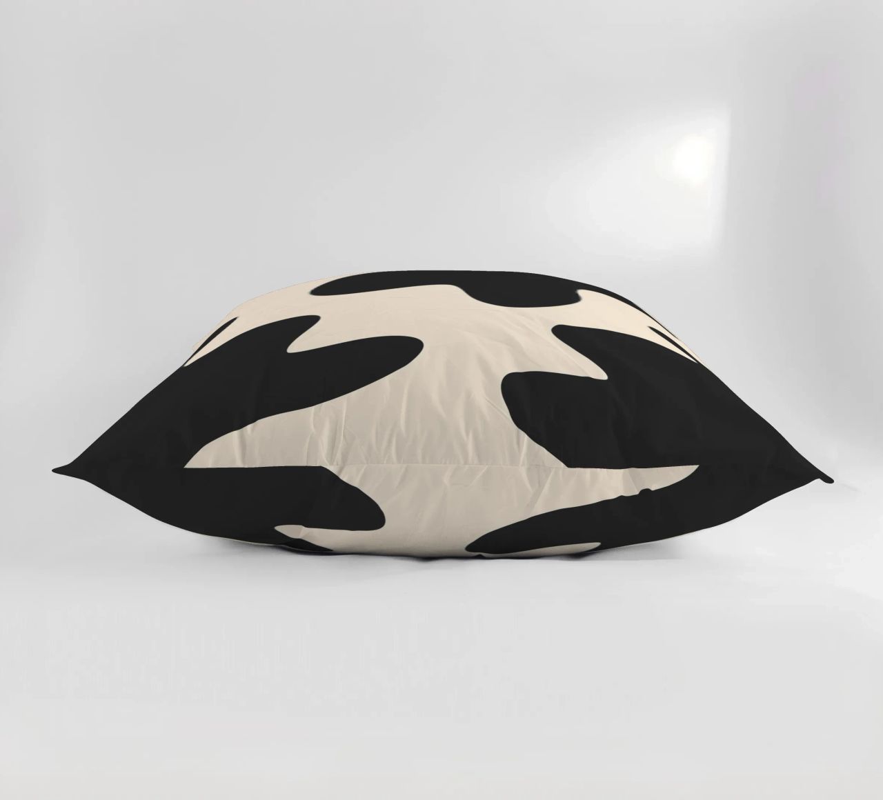 Abstract blobs - monochrome 2 decorative cushion by Wackapacka