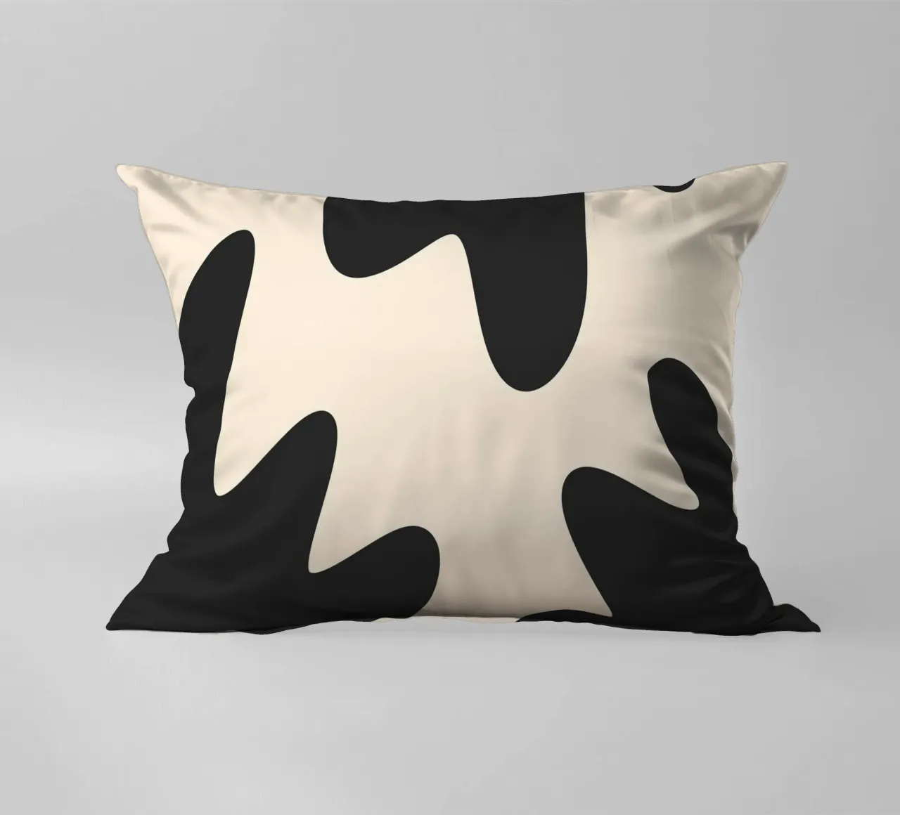 Taches abstraites - monochrome 2 coussin de Wackapacka