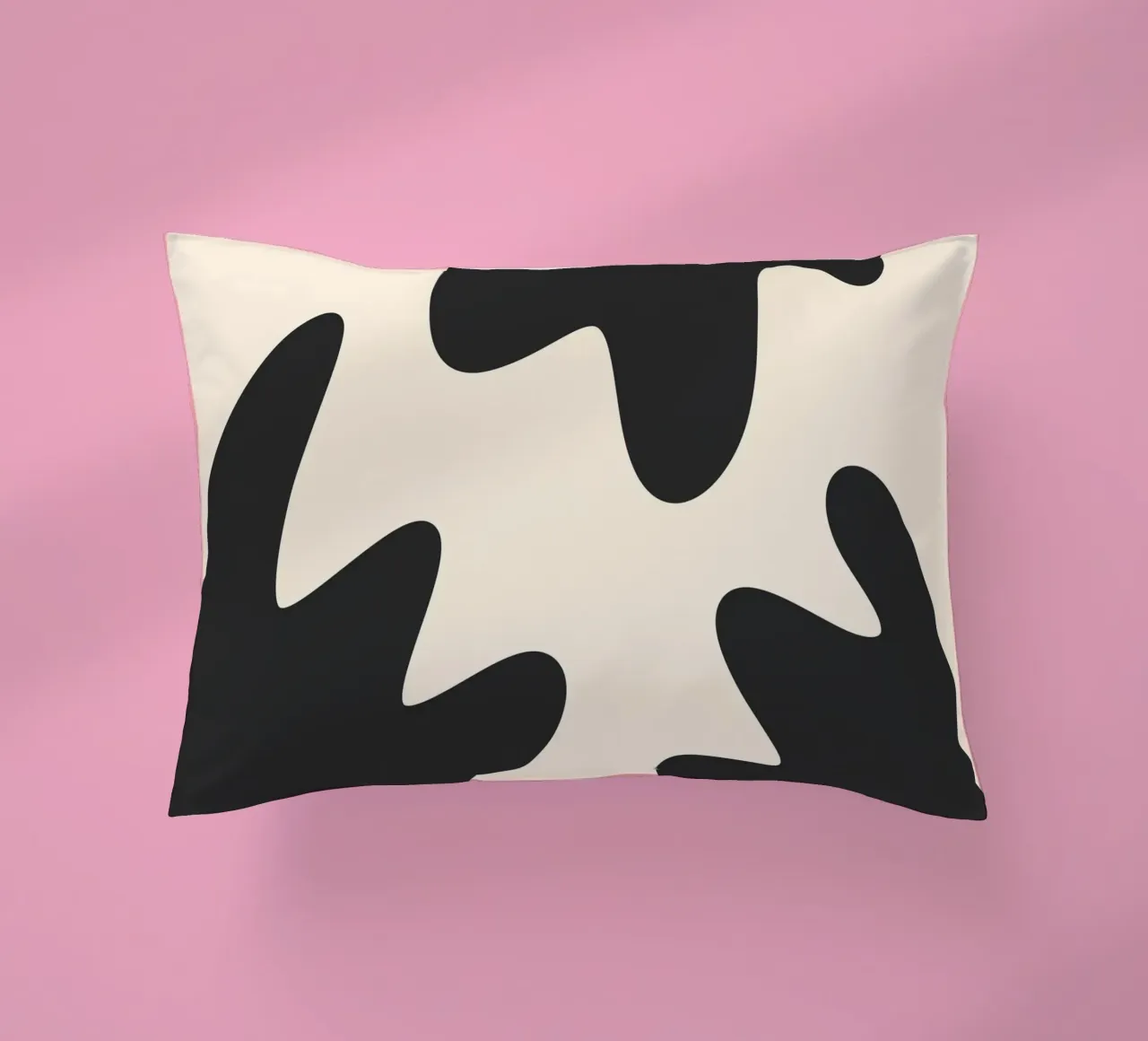 Taches abstraites - monochrome 2 coussin de Wackapacka