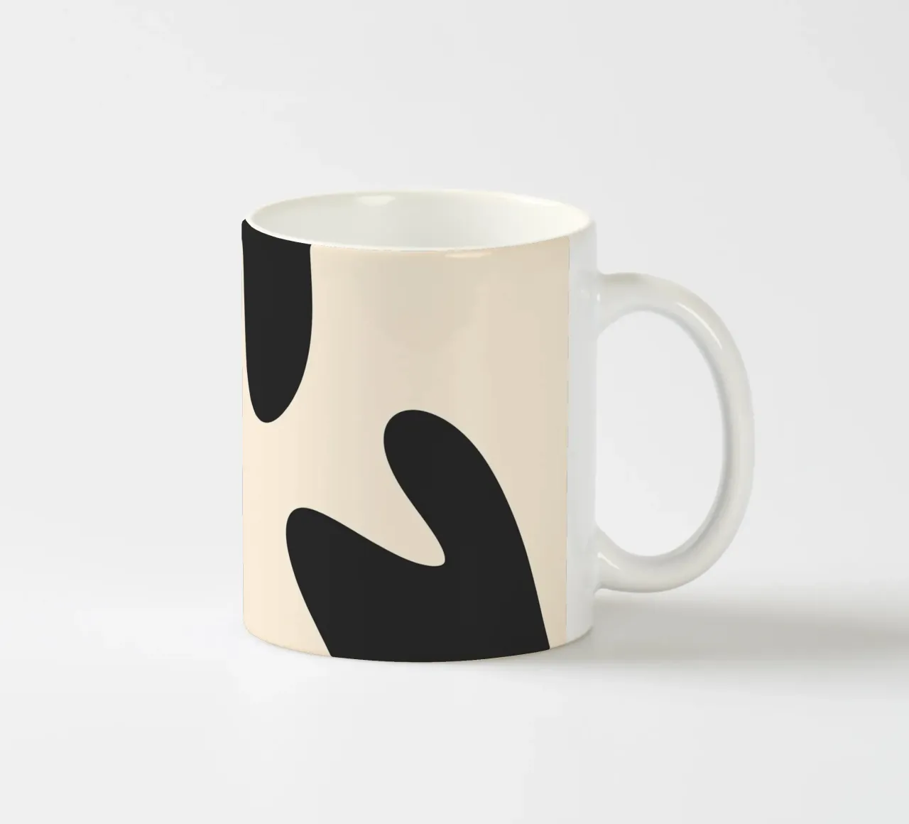 Taches abstraites - monochrome 2 mug en céramique de Wackapacka