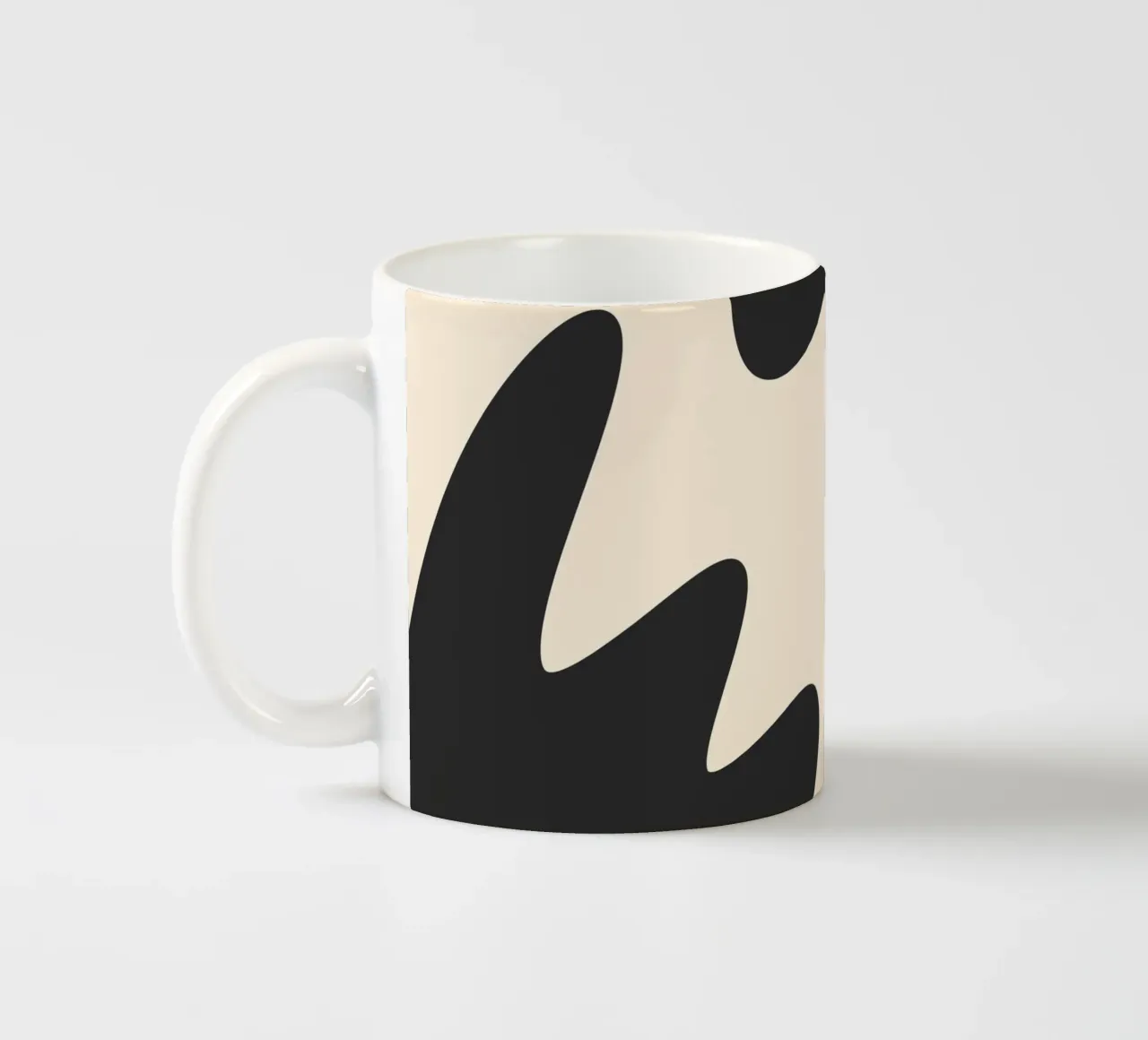Taches abstraites - monochrome 2 mug en céramique de Wackapacka
