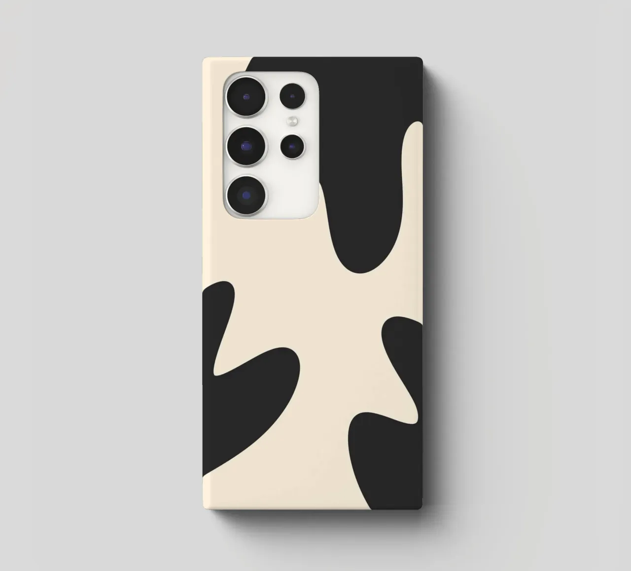 Abstract blobs - monochrome 2 samsung phone case by Wackapacka