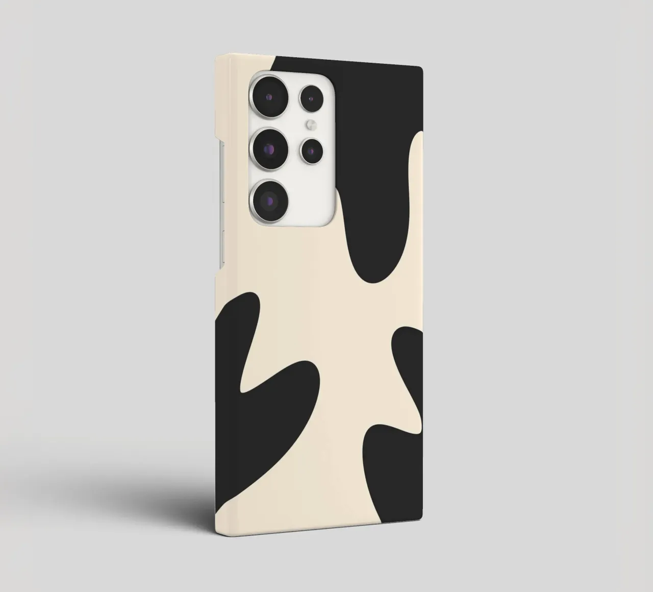 Abstract blobs - monochrome 2 samsung phone case by Wackapacka