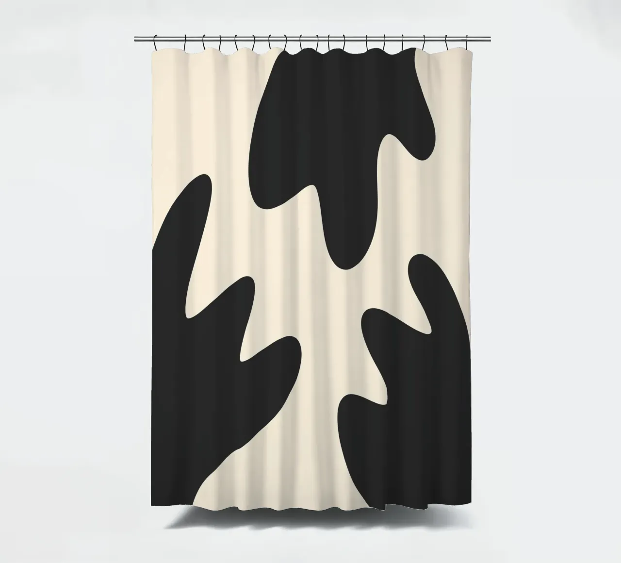 Blob astratti - monocromo 2 tenda da doccia da Wackapacka
