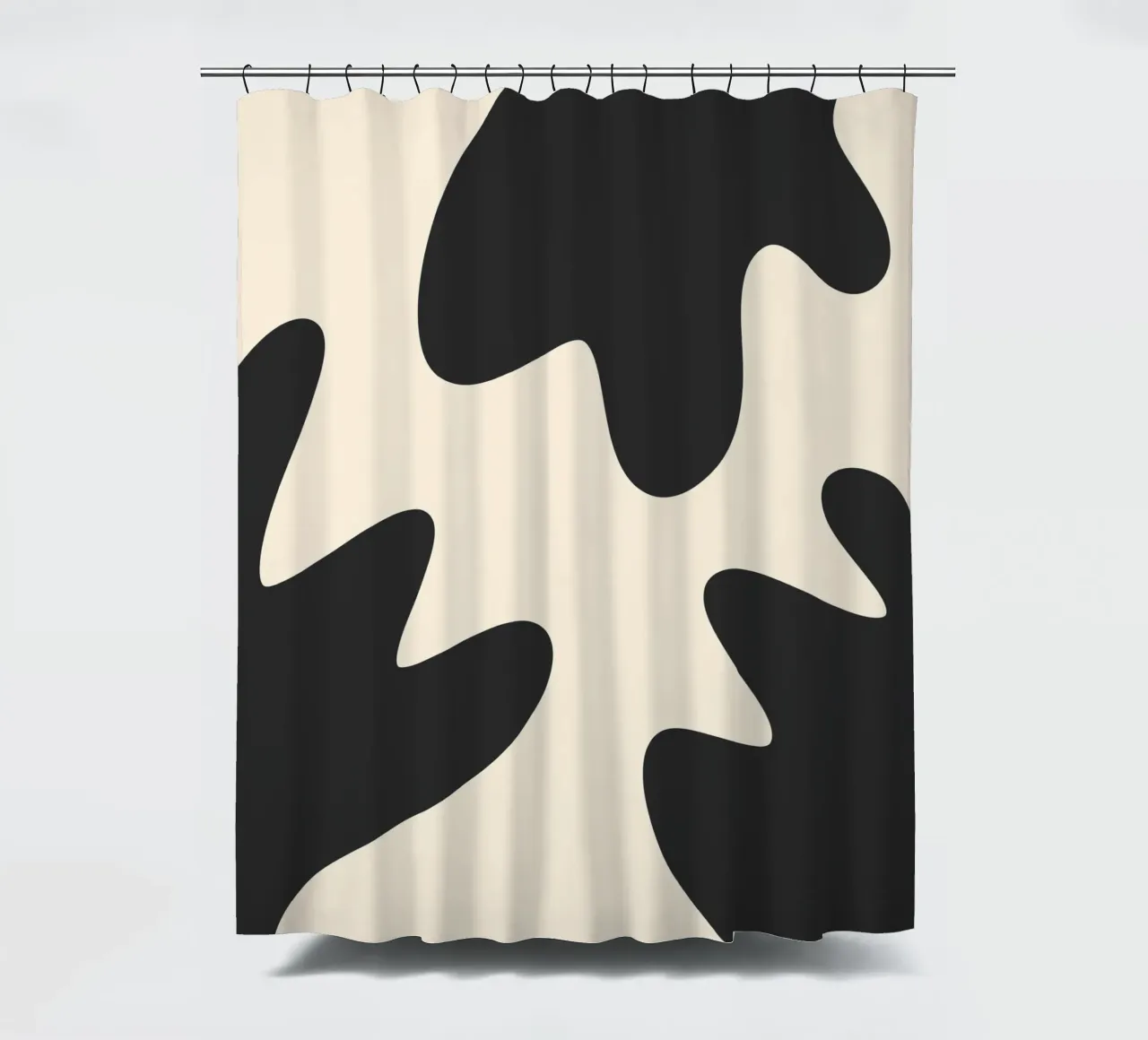 Blob astratti - monocromo 2 tenda da doccia da Wackapacka