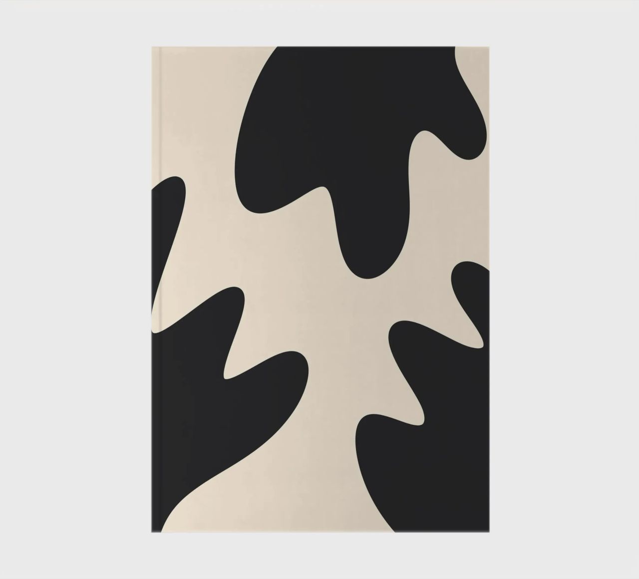 Abstract blobs - monochrome 2 notebook by Wackapacka