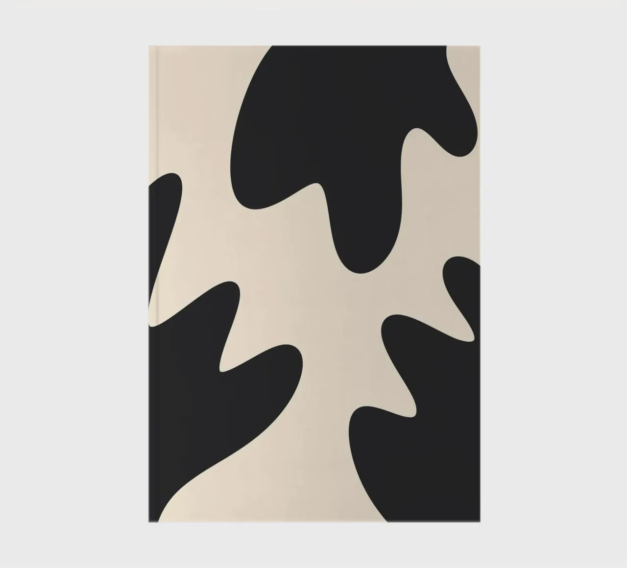 Abstrakte Kleckse - monochrom 2 Notizbuch von Wackapacka