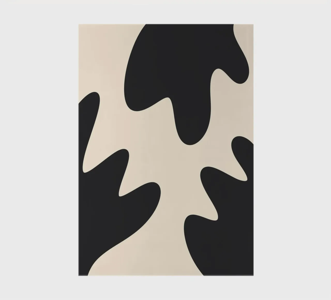 Abstrakte Kleckse - monochrom 2 Notizbuch von Wackapacka