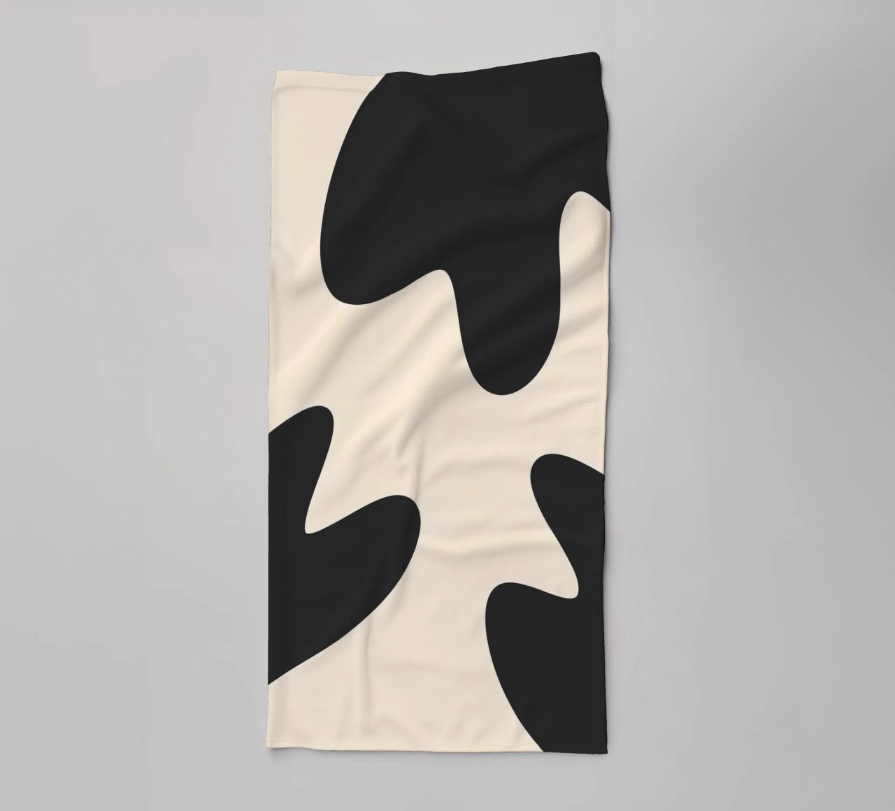 Abstract blobs - monochrome 2 towel by Wackapacka