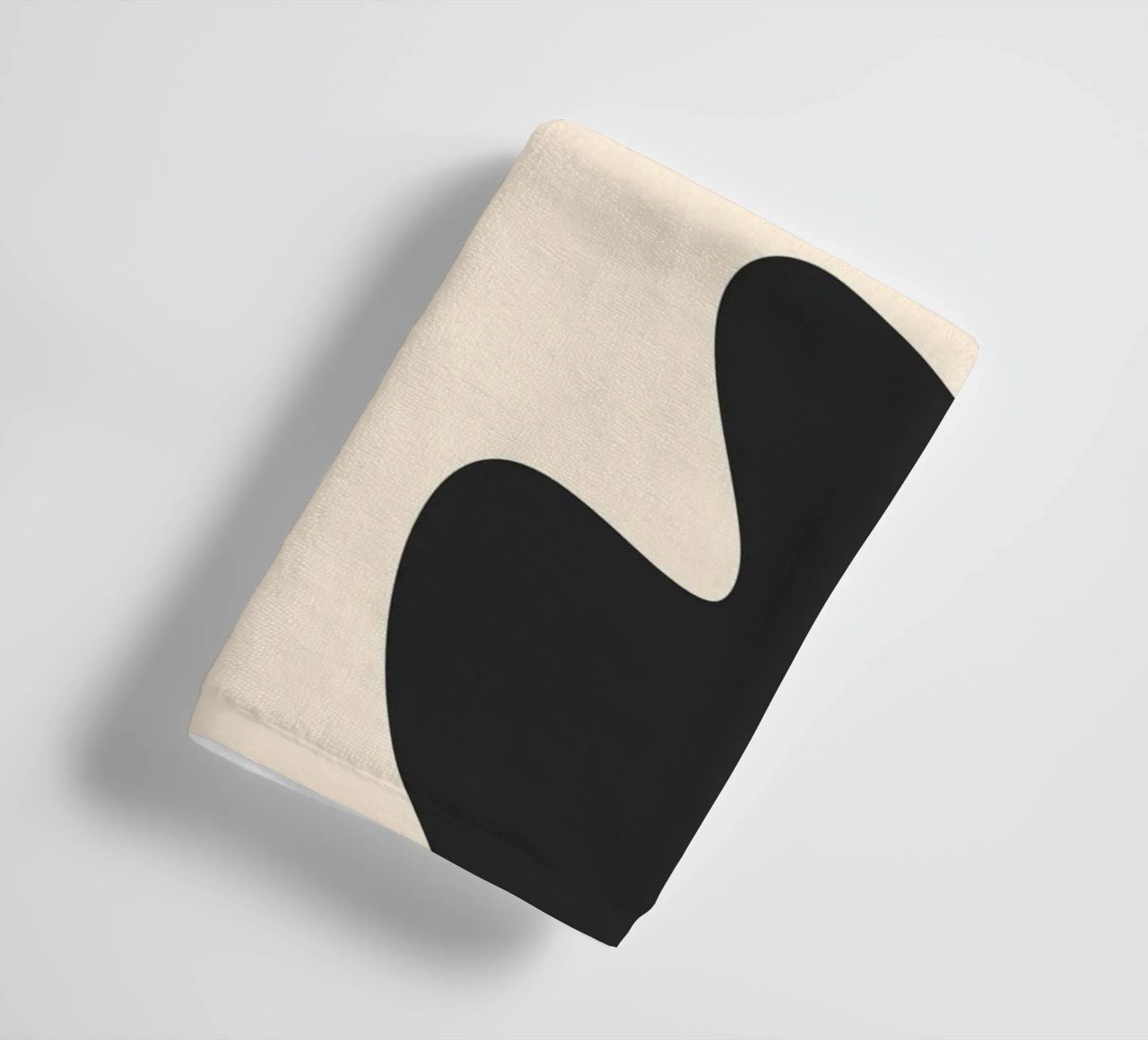 Abstract blobs - monochrome 2 towel by Wackapacka