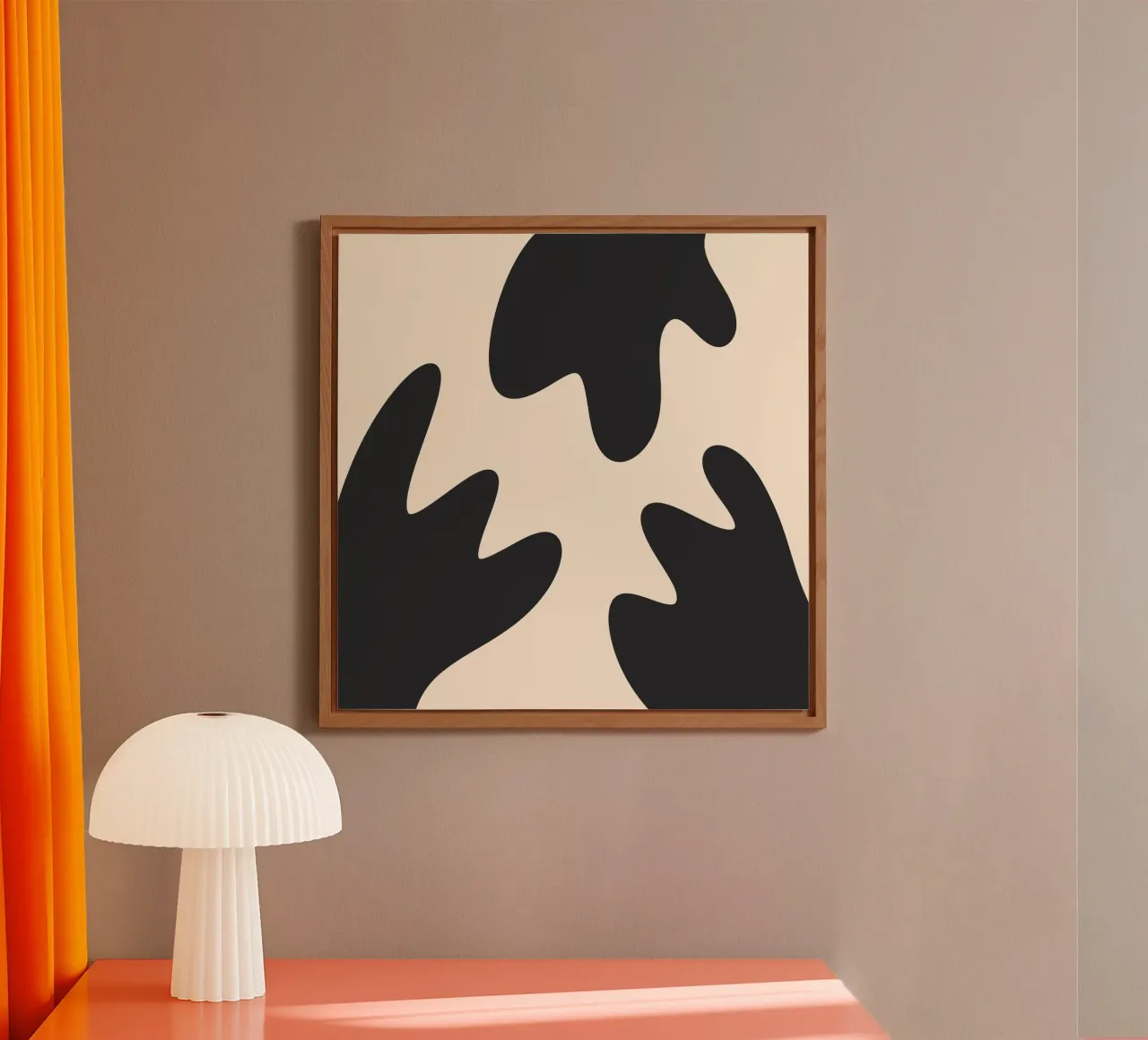 Abstract blobs - monochrome 2 alu-dibond by Wackapacka