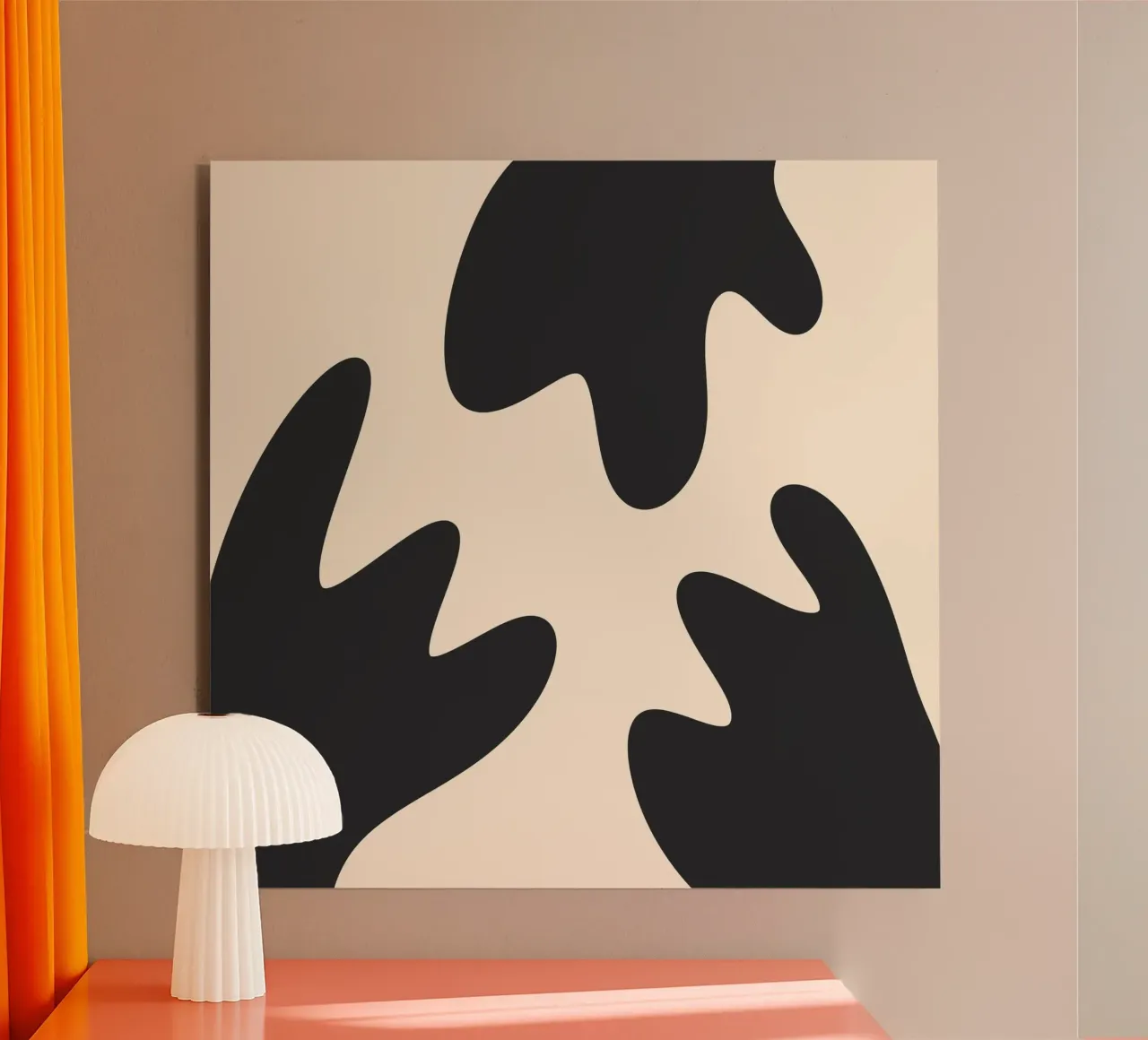 Blob astratti - monocromo 2 pannello forex da Wackapacka