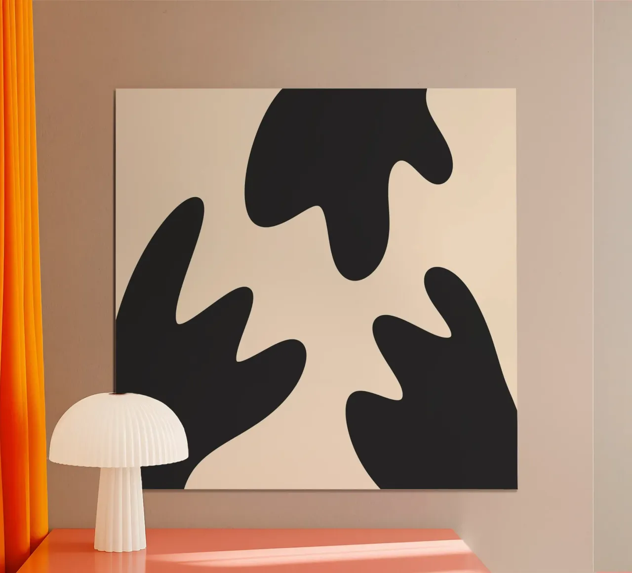 Blob astratti - monocromo 2 poster da Wackapacka