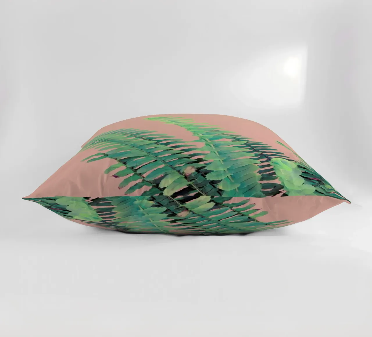 Ferns on Blush Prints cuscino da cafelab