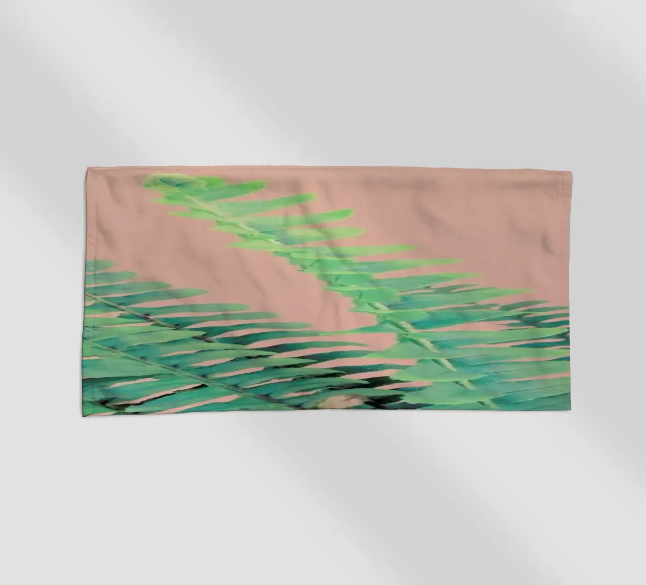 Ferns on Blush Prints telo mare da cafelab
