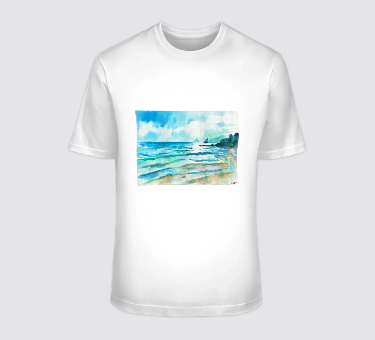 Spiaggia di Salines in Martinica t-shirt da C.WILL