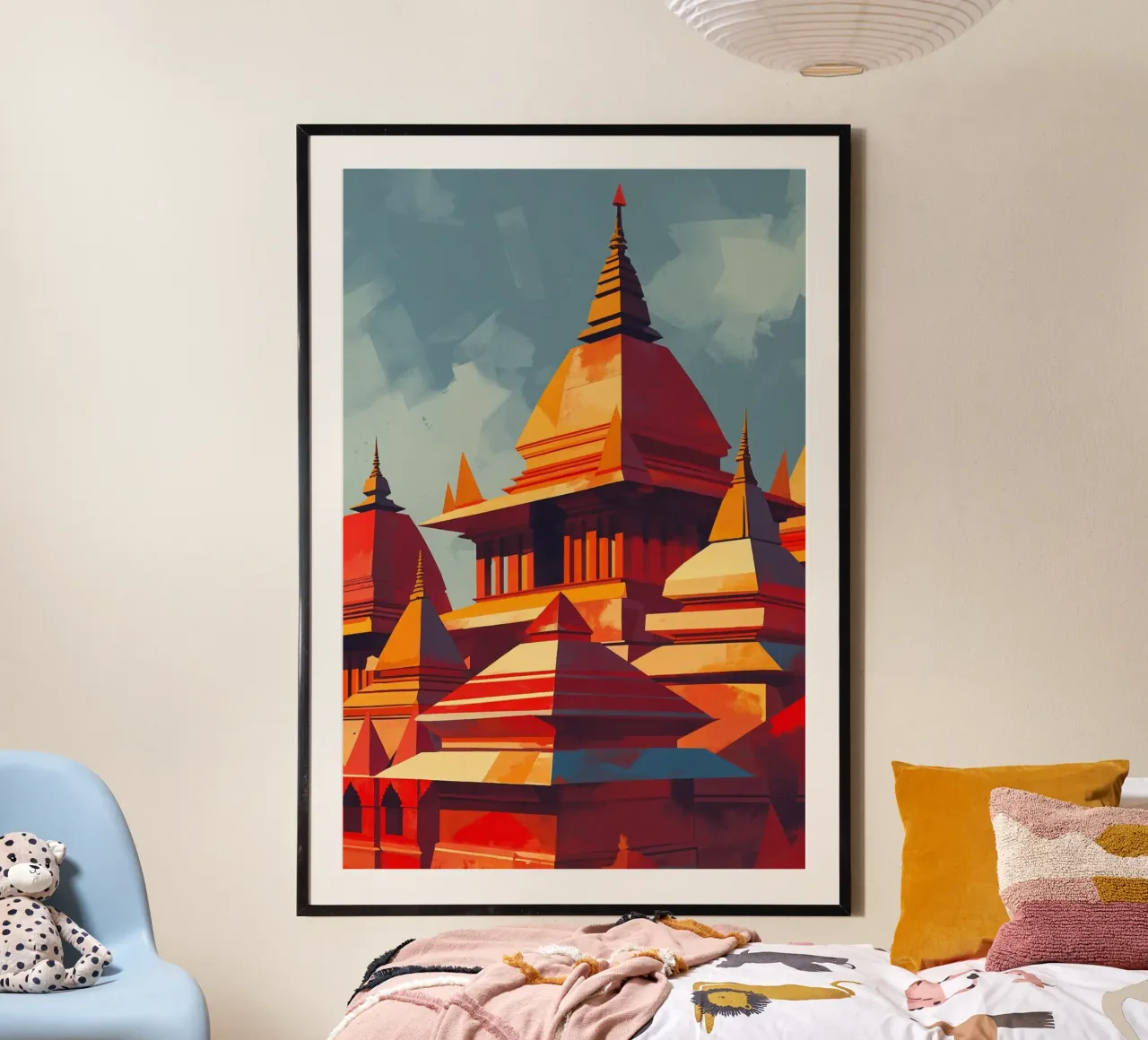 Geometric Elegance of Kathmandu Temples poster da AlbertKlee