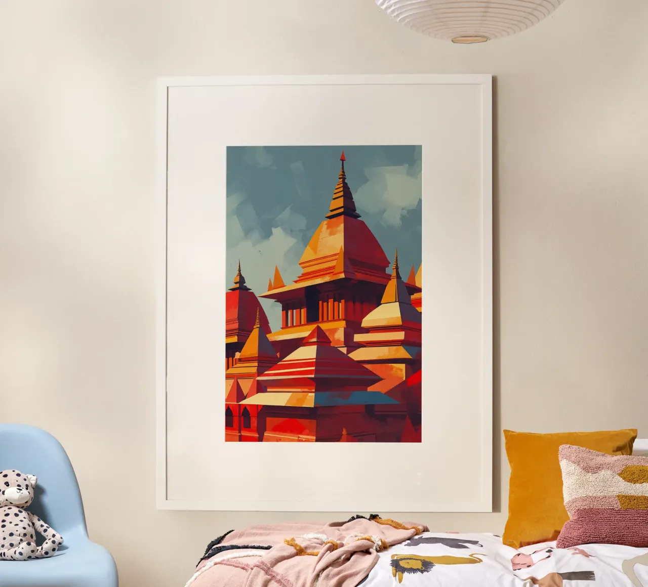 Geometric Elegance of Kathmandu Temples poster da AlbertKlee