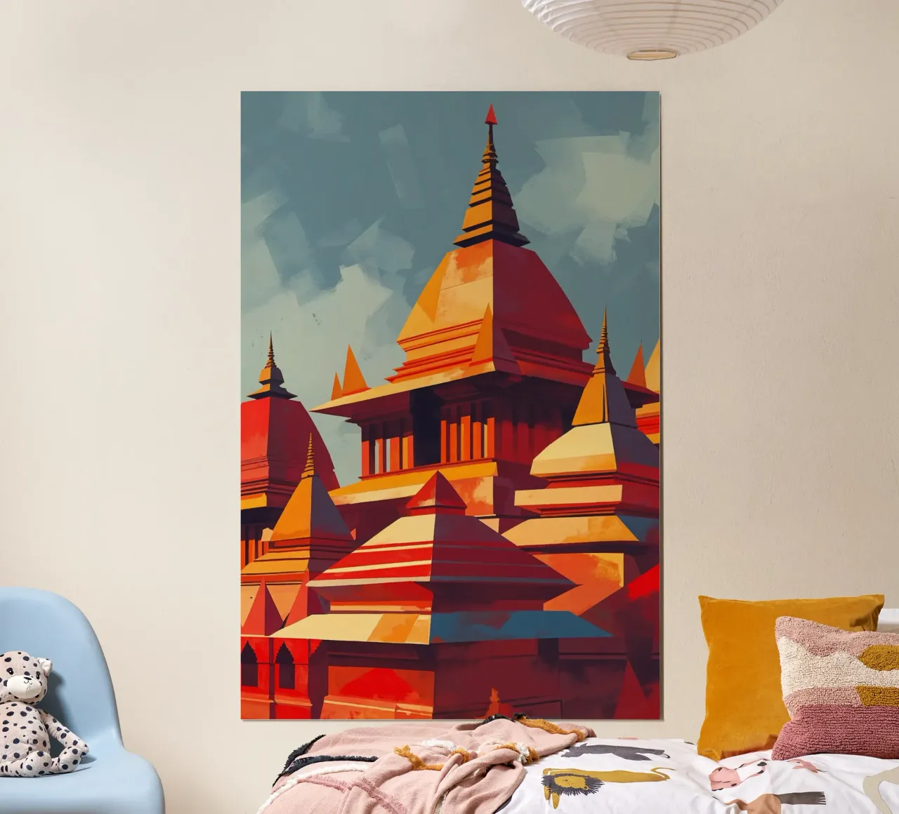 Geometric Elegance of Kathmandu Temples poster da AlbertKlee