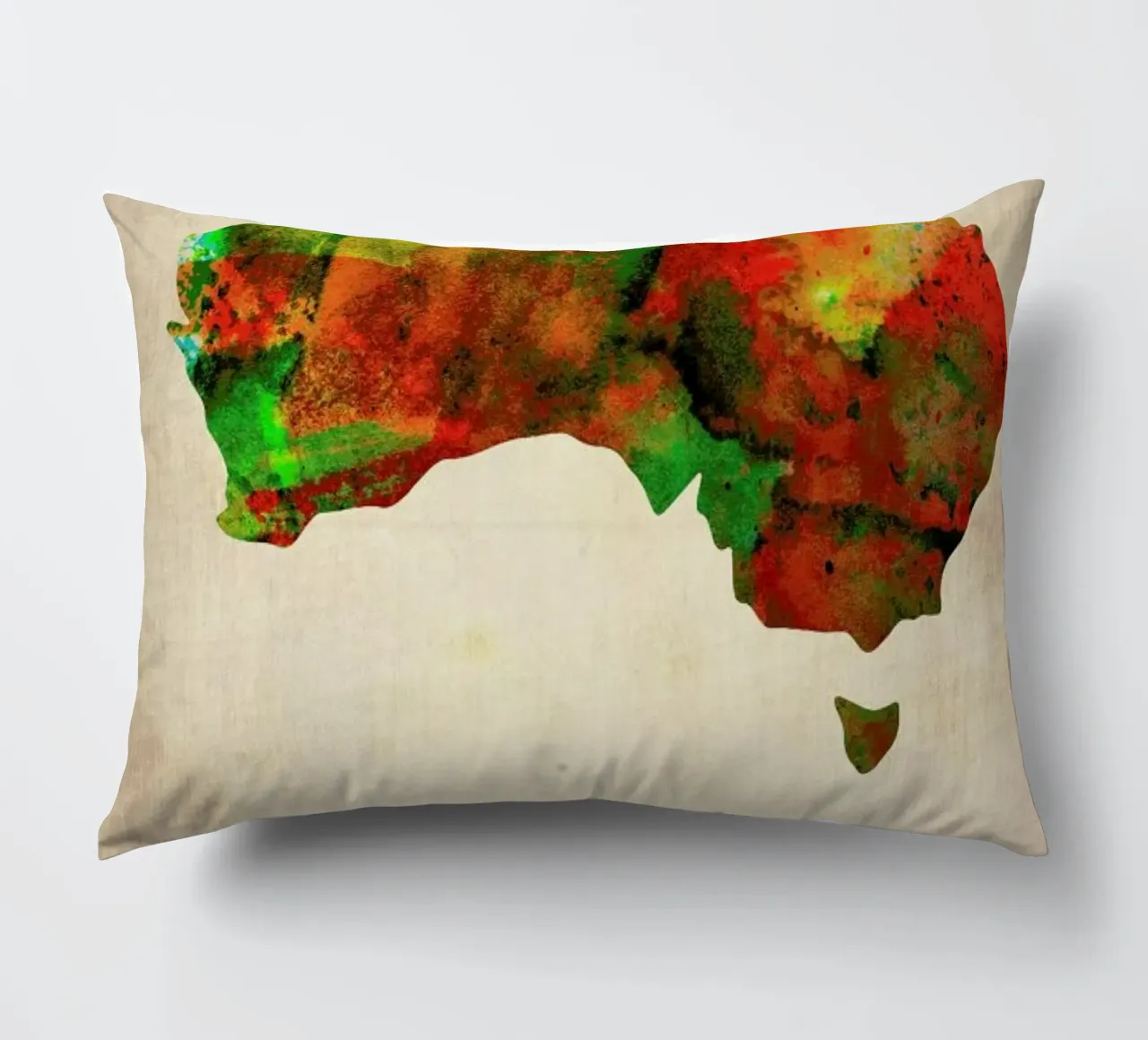 Australia Watercolor Map cuscino da Naxart