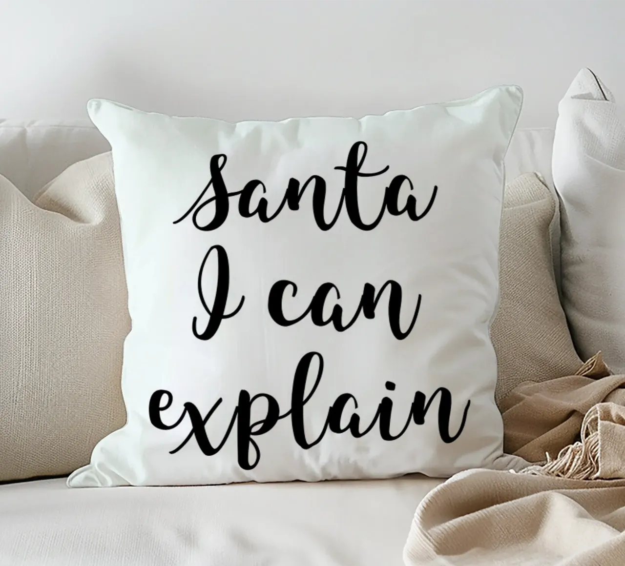 Santa I Can Explain cuscino da Studio One
