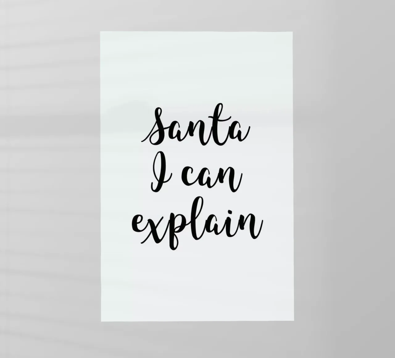 Santa I Can Explain pellicola backlit da Studio One