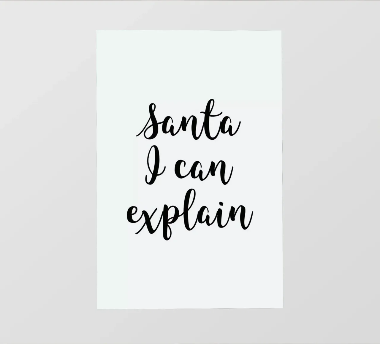 Santa I Can Explain pellicola backlit da Studio One