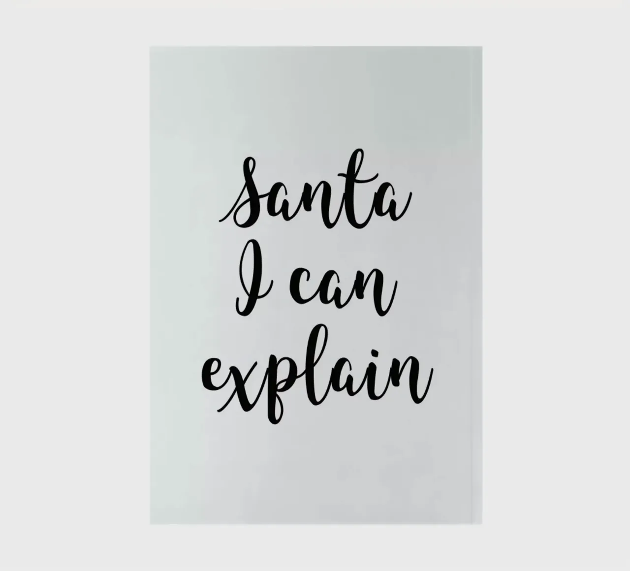 Santa I Can Explain notebook by Studio One