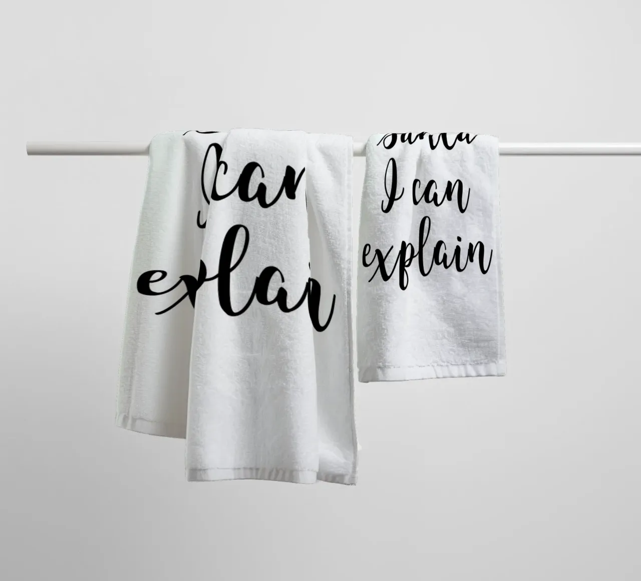 Santa I Can Explain asciugamano da bagno da Studio One