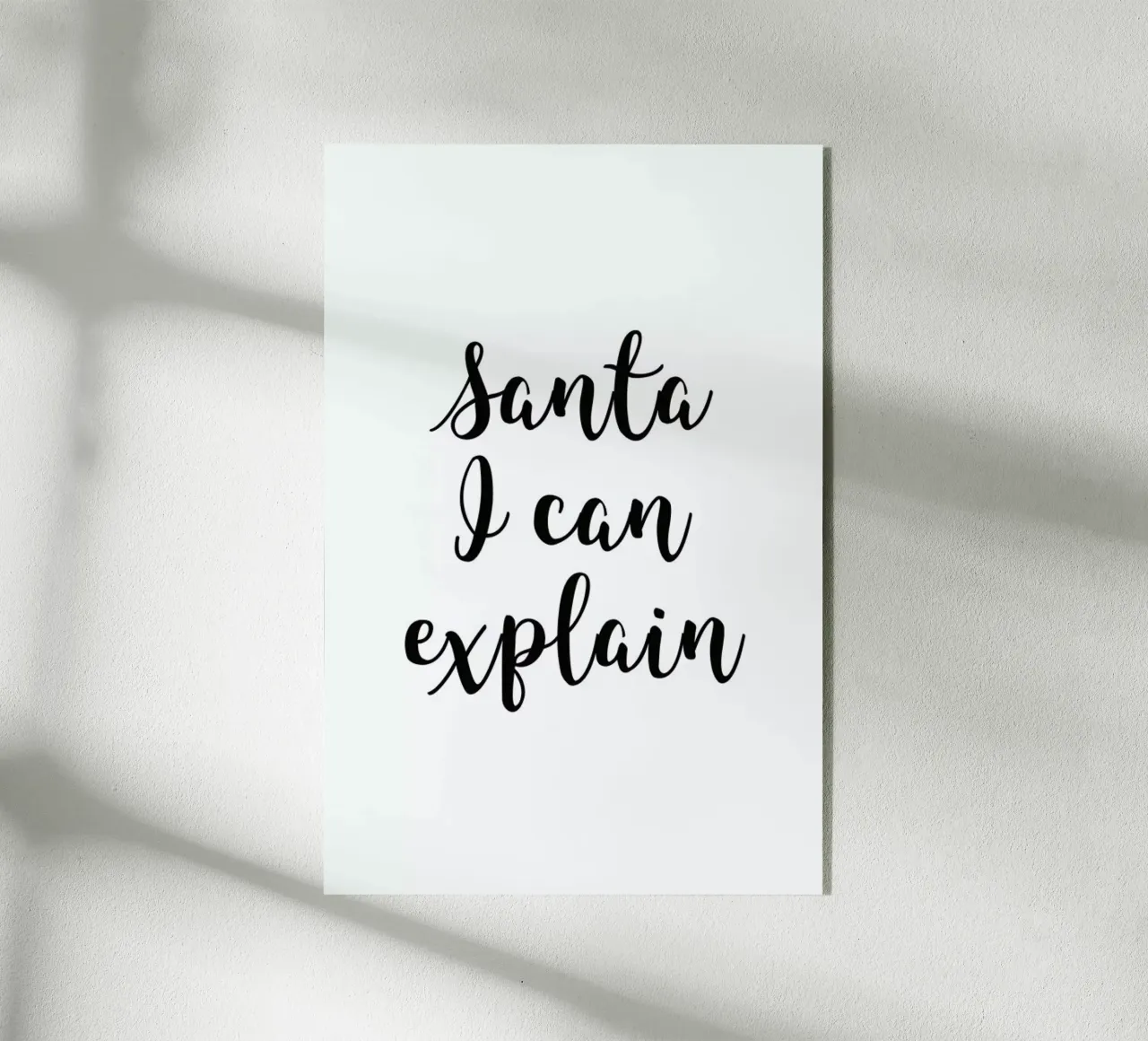 Santa I Can Explain plexiglass da Studio One
