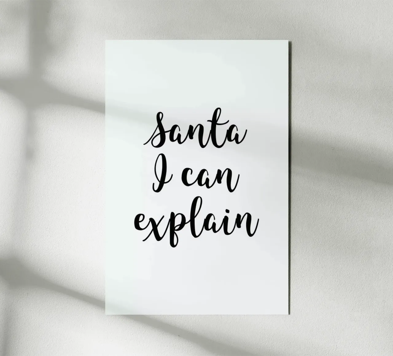 Santa I Can Explain alluminio dibond da Studio One