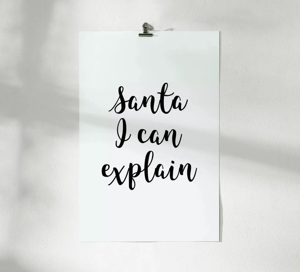 Santa I Can Explain carta hahnemühle da Studio One