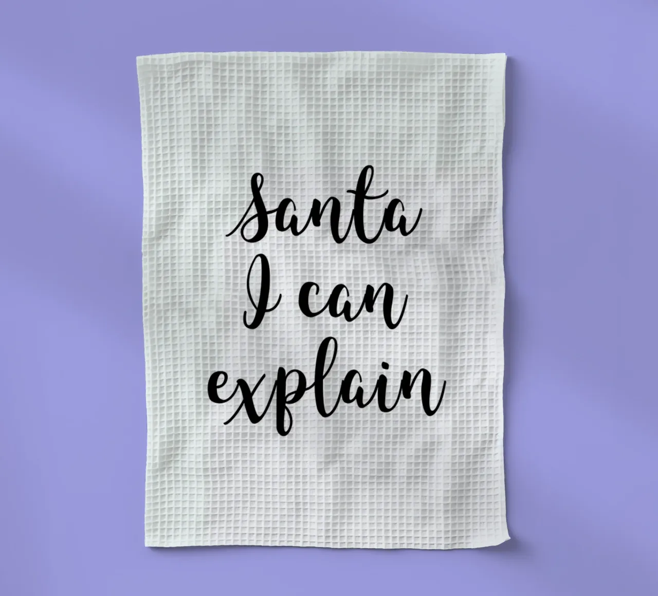 Santa I Can Explain canovaccio da cucina da Studio One