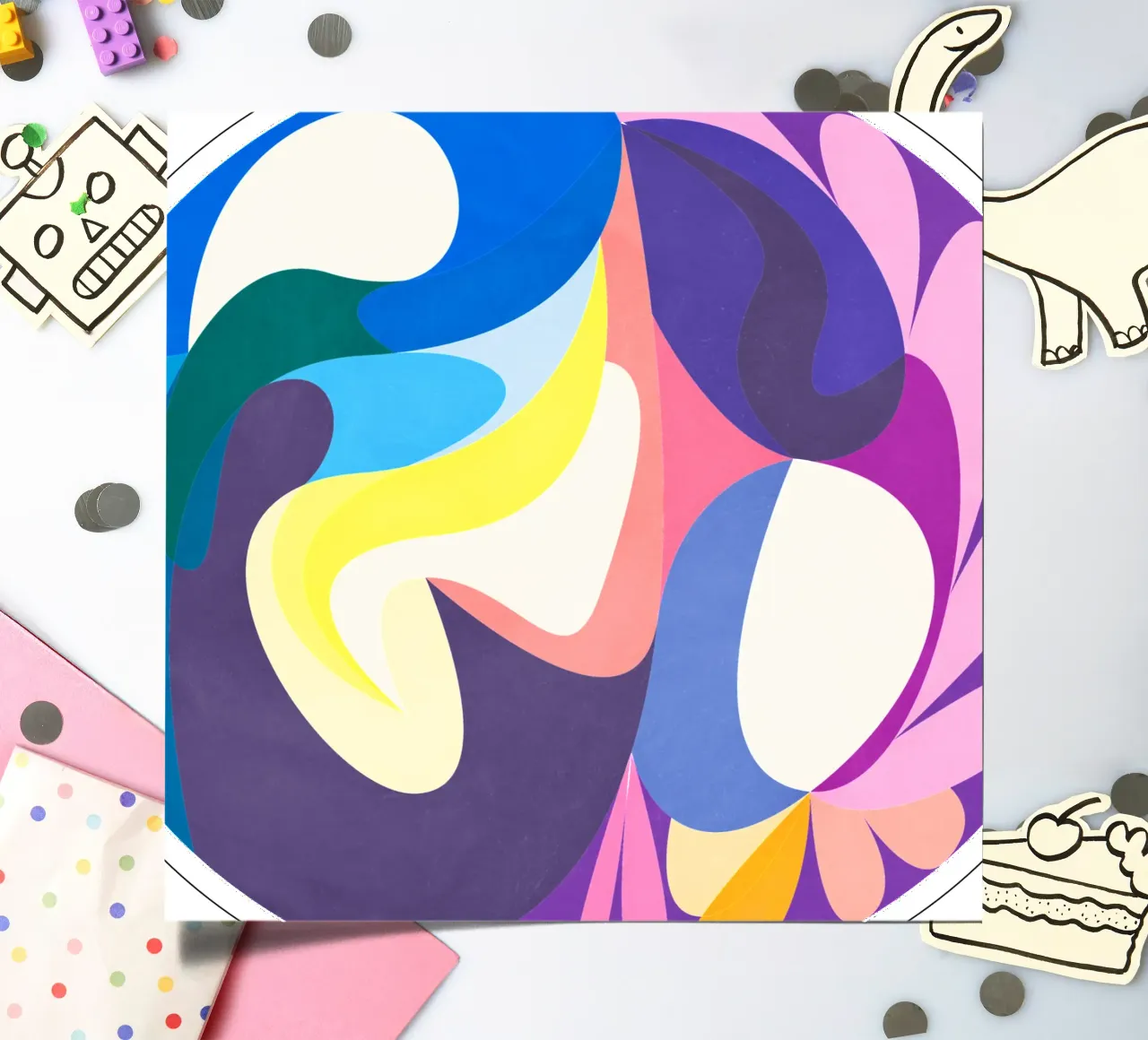 Blue in the House sticker sheet by lovely lines