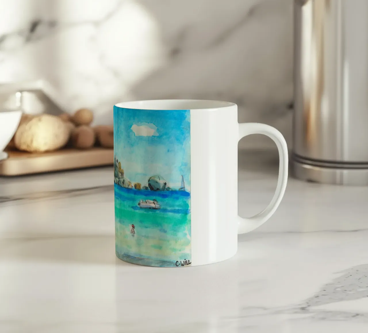 Tamaricciu beach tazza in ceramica da C.WILL