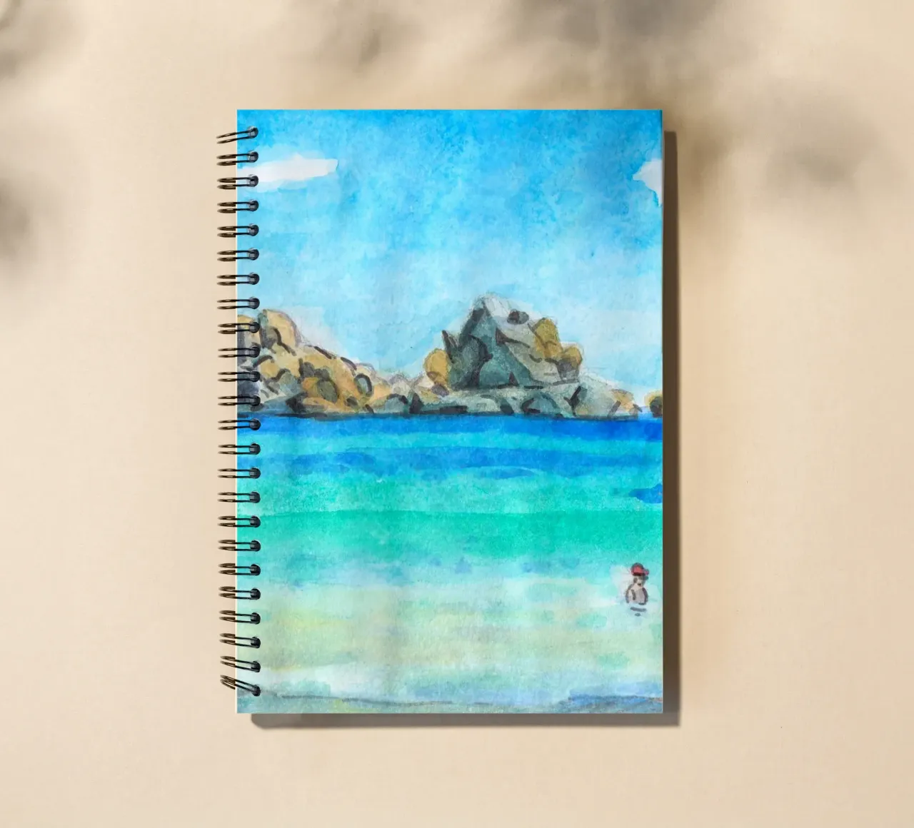 Tamaricciu beach spiral notebook by C.WILL