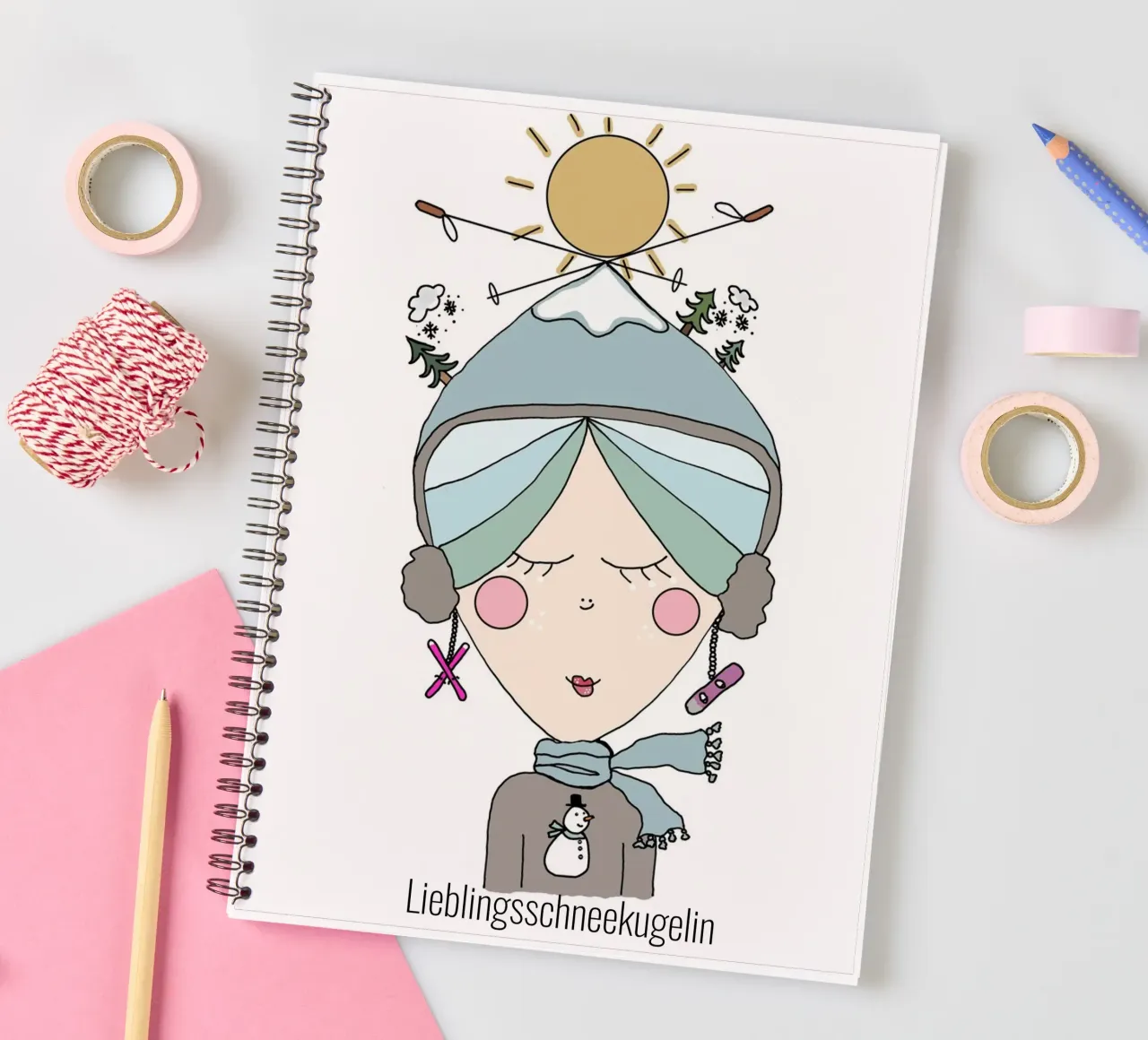 Lieblingsschneekugelin diario ad anelli da littlereminder