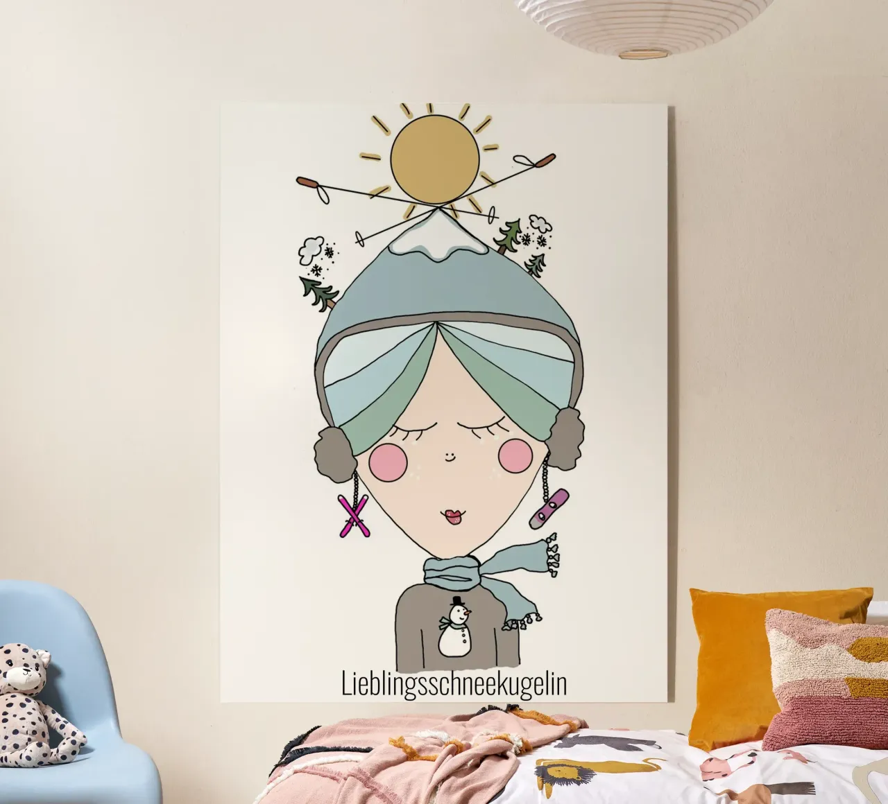 Lieblingsschneekugelin acrylic glass by littlereminder