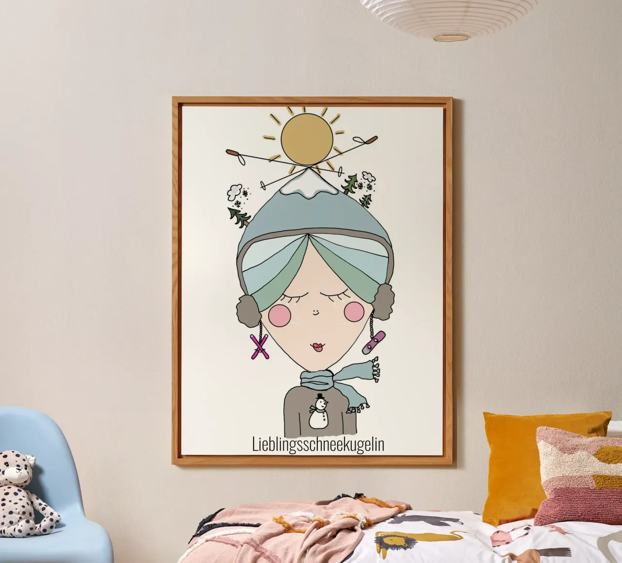 Lieblingsschneekugelin alu-dibond by littlereminder