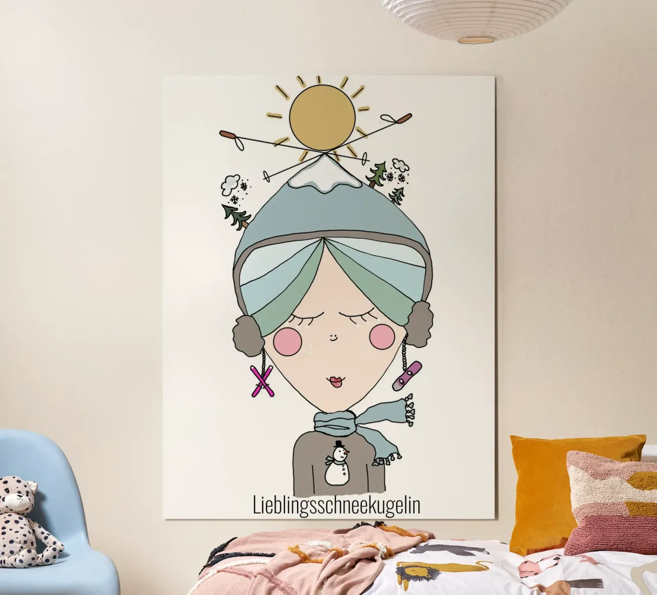 Lieblingsschneekugelin carta hahnemühle da littlereminder