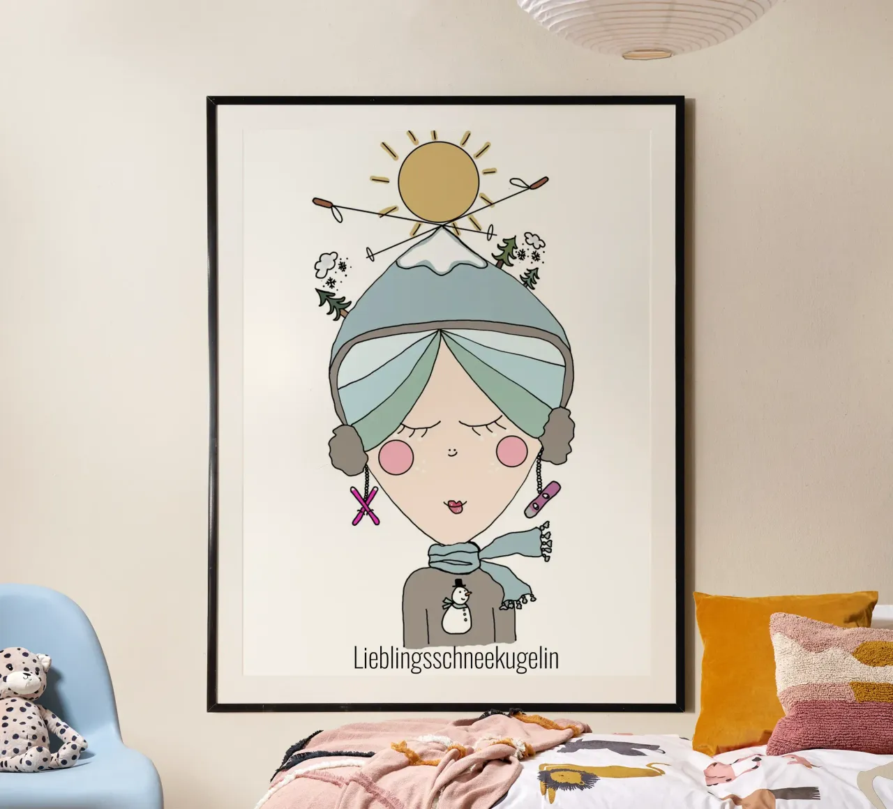 Lieblingsschneekugelin carta hahnemühle da littlereminder