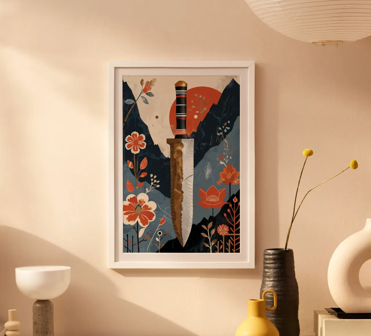 Nepal's Khukuri: An Artistic Tradition poster con telaio in plastica da AlbertKlee