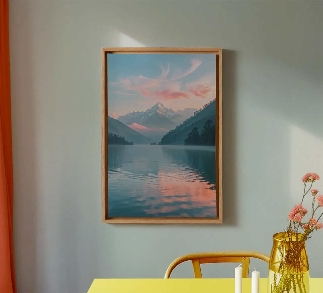 Himalayan Serenity at Sunrise tela con Cornice a cassetta da AlbertKlee