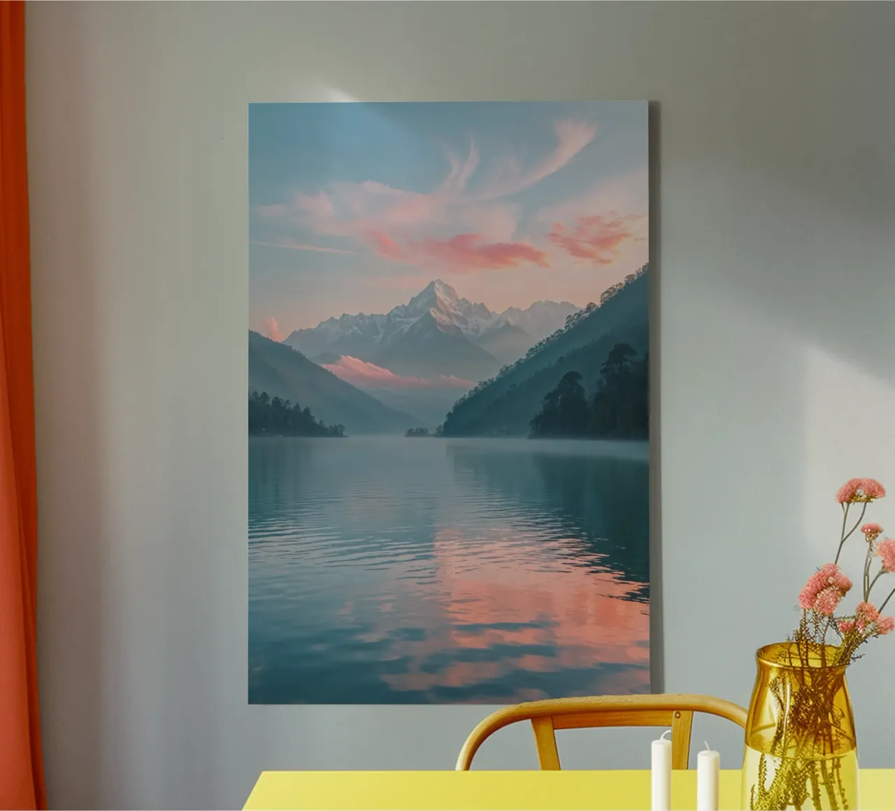 Himalayan Serenity at Sunrise tela con Cornice a cassetta da AlbertKlee