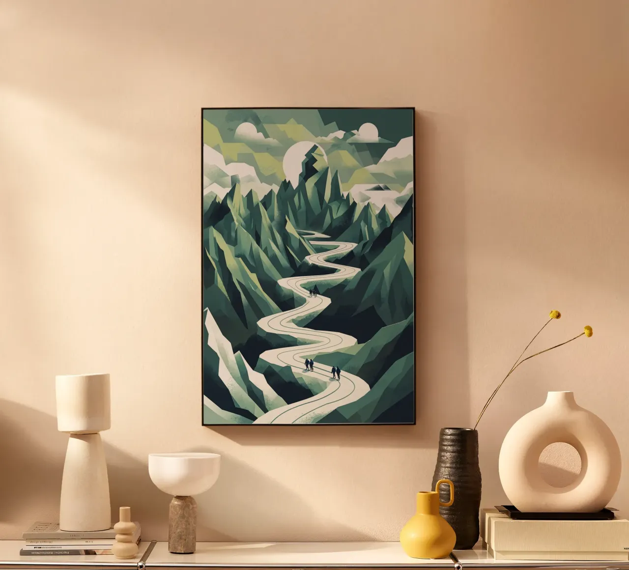 The Winding Paths of Annapurna alluminio dibond da AlbertKlee
