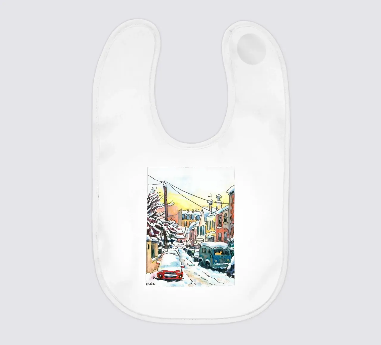 Strada innevata a Vanves bavaglino da C.WILL
