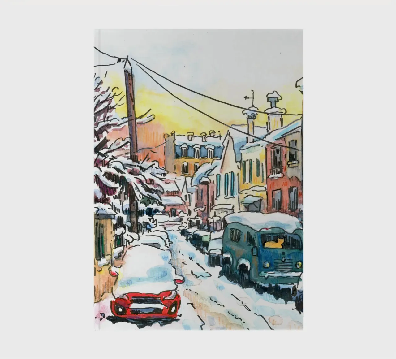 Strada innevata a Vanves diario da C.WILL