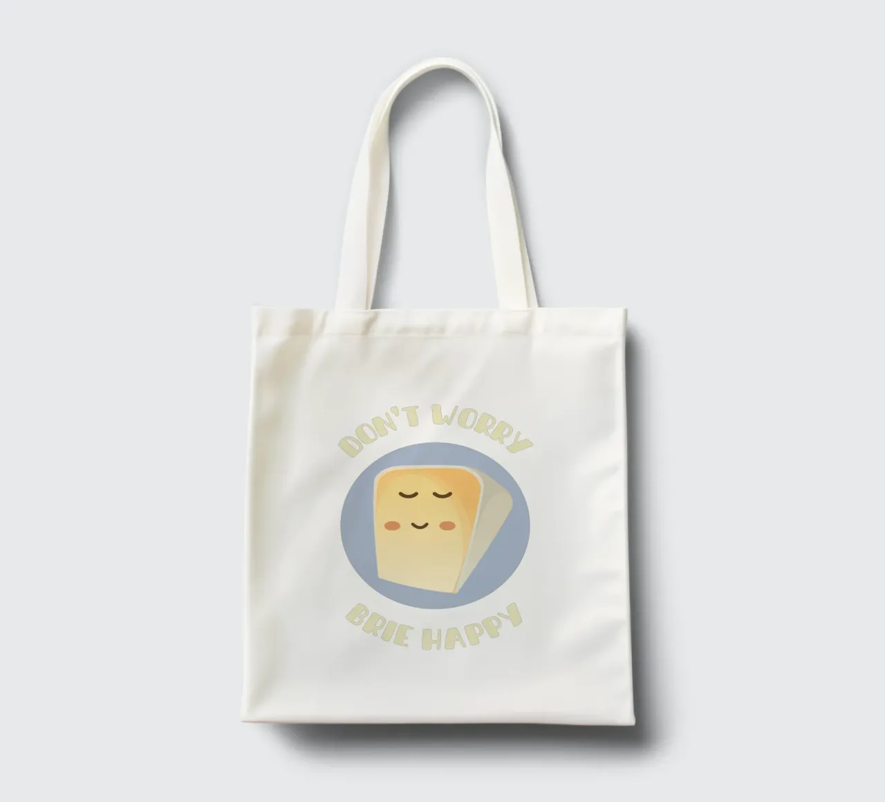 Don't worry brie happy borsa in juta da Punderful Day